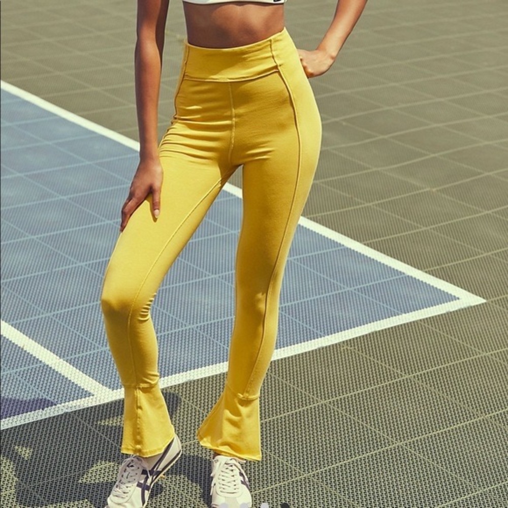 Free people leggings with flare! Brand new